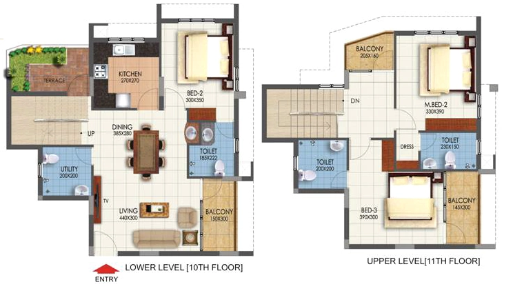 3 BHK Duplex in Chevron Royal Woods in PTP Nagar, Thiruvananthapuram - Image 930004