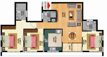 3 BHK Flat in Nikunjam Rialto in Murinjapalam, Thiruvananthapuram - Image 930048