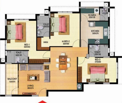 3 BHK Flat in Nikunjam Rialto in Murinjapalam, Thiruvananthapuram - Image 930049