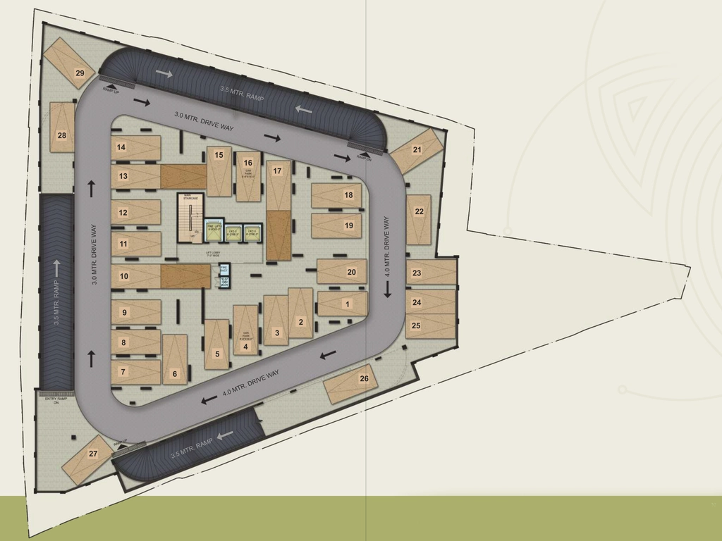Master Plan of Heather The Corniche in Sasthamangalam, Thiruvananthapuram - Image 432566
