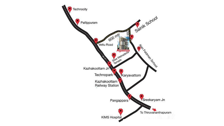 Location of Intimate Agastya in Kazhakootam, Thiruvananthapuram - Image 432438