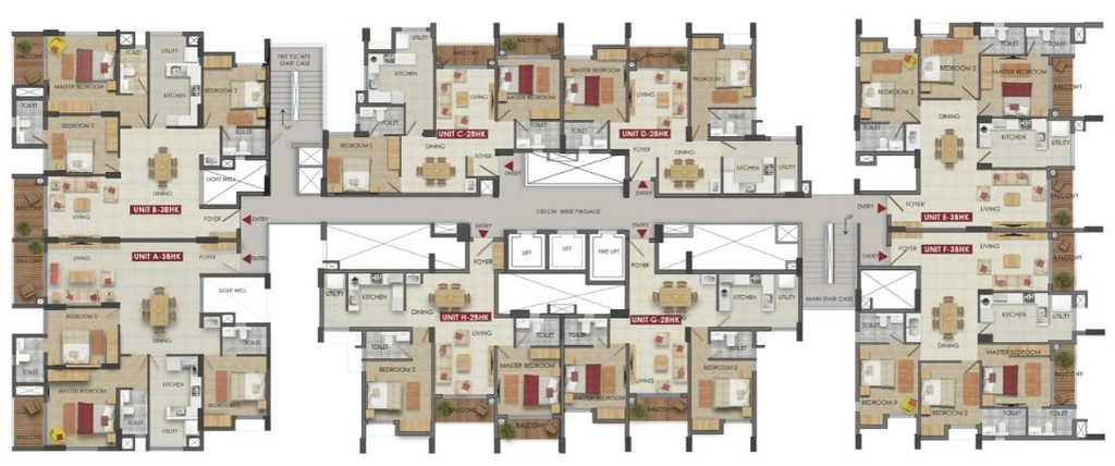 Floor Plan of Kalyan Gateway in Venpalavattom, Thiruvananthapuram - Image 432479