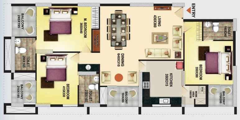 3 BHK Flat in Nikunjam iPark in Kazhakootam, Thiruvananthapuram - Image 930092