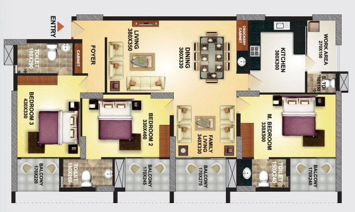 3 BHK Flat in Nikunjam iPark in Kazhakootam, Thiruvananthapuram - Image 930093