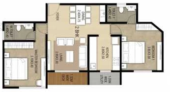 2 BHK Flat in Nucleus Spells in Aakkulam, Thiruvananthapuram - Image 930130