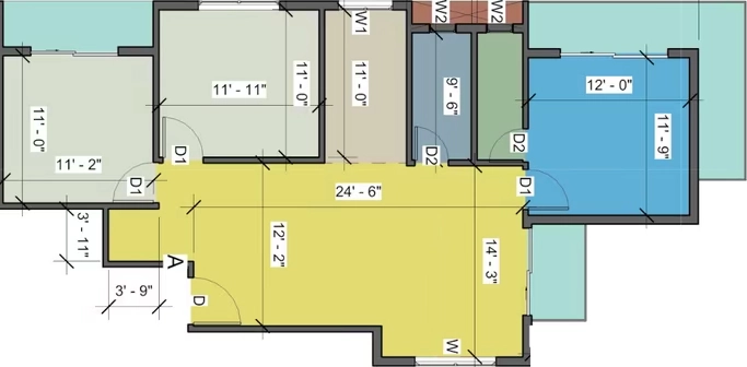 3 BHK Flat in Kappa Alpha Gamma Beta in New Town, Kolkata - Image 930056
