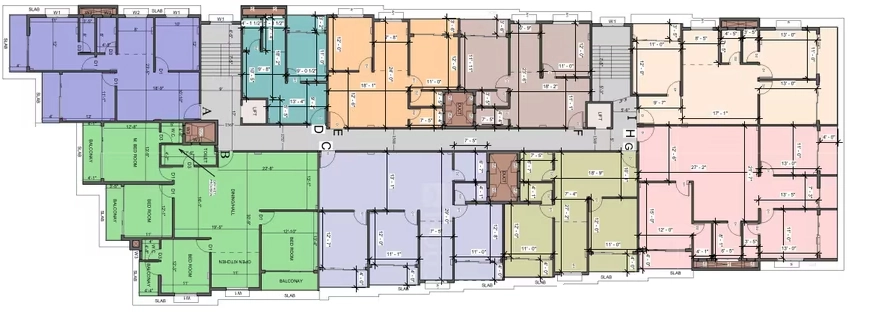 Floor Plan of Kappa Alpha Gamma Beta in New Town, Kolkata - Image 432361