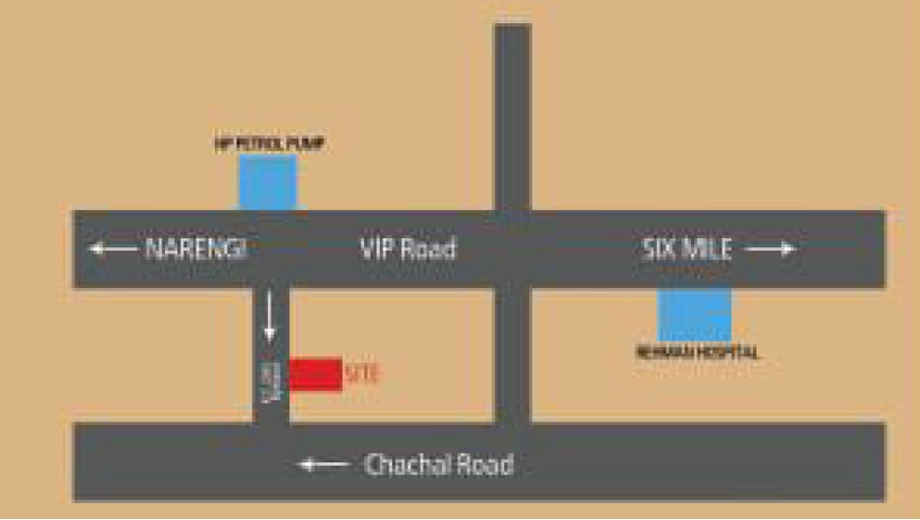 Location of BB Suravi Enclave in Six Mile, Guwahati - Image 432367