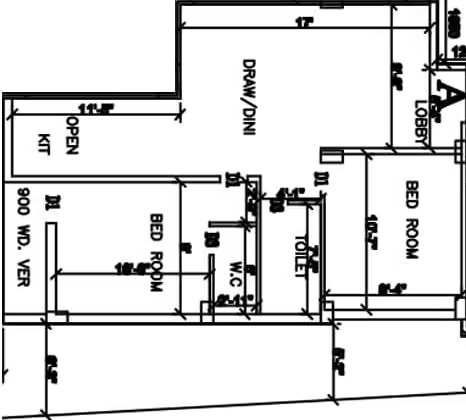 2 BHK Flat in Kappa Q House in Rajarhat, Kolkata - Image 930064