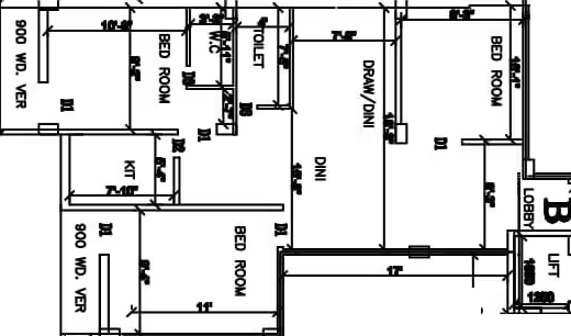 3 BHK Flat in Kappa Q House in Rajarhat, Kolkata - Image 930068