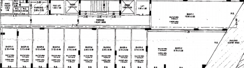 Floor Plan of Commercial Divine Shagun Avenue in Kotharia, Rajkot - Image 432394