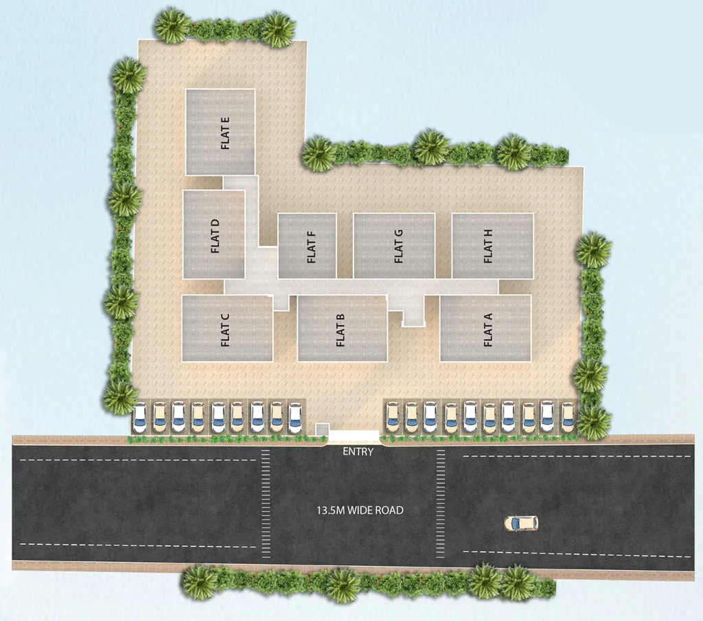 Master Plan of Global Lake View in Bormotoria, Guwahati - Image 432409