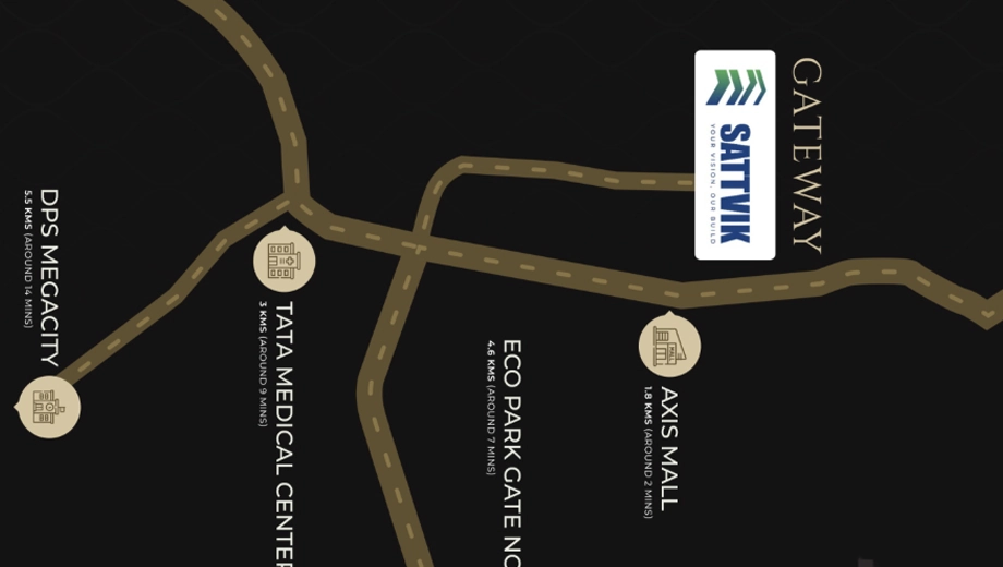 Location of Sattvik Gateway in New Town, Kolkata - Image 432421