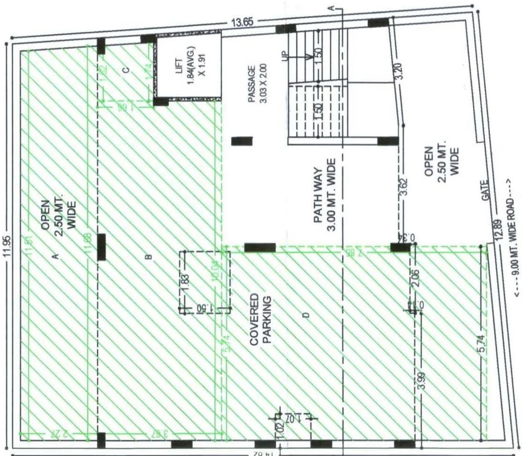 Master Plan of Maheshbhai Gunjan Flats in Kotharia, Rajkot - Image 432456