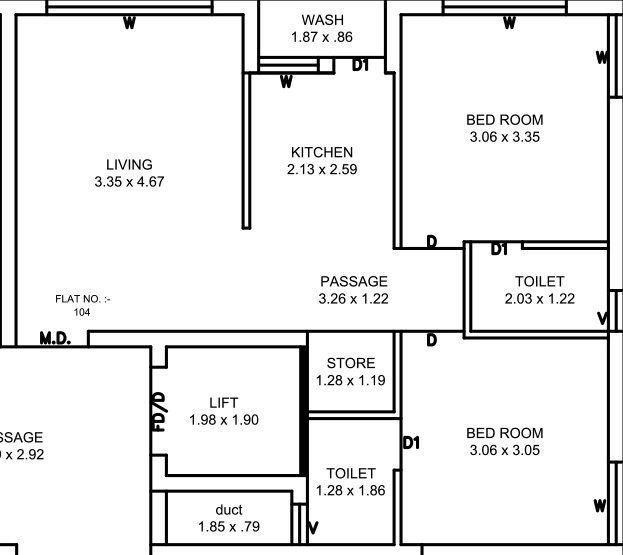 2 BHK Flat in Hindva Sonamahor Elevate in Kotharia, Rajkot - Image 930097