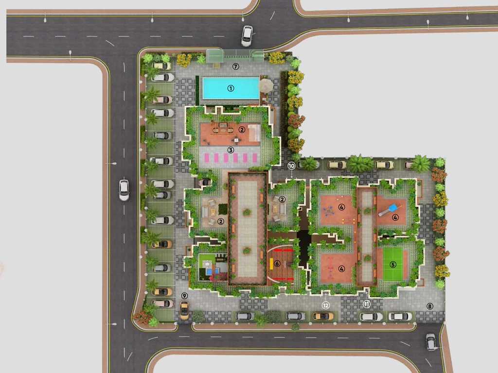 Master Plan of SPS Juri Heights in Six Mile, Guwahati - Image 432502