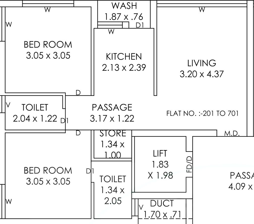 2 BHK Flat in Hindva Sonamahor Satvan in Kotharia, Rajkot - Image 930109