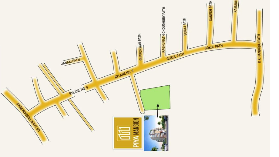 Location of Piya Mansion in Sarumotoria, Guwahati - Image 432524