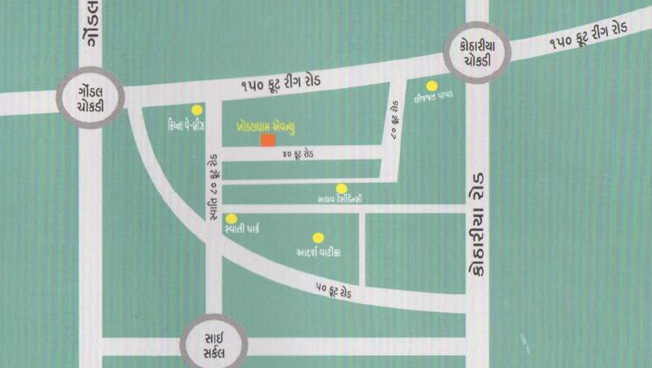 Location of Mohit Khodaldham Avenue in Kotharia, Rajkot - Image 432518