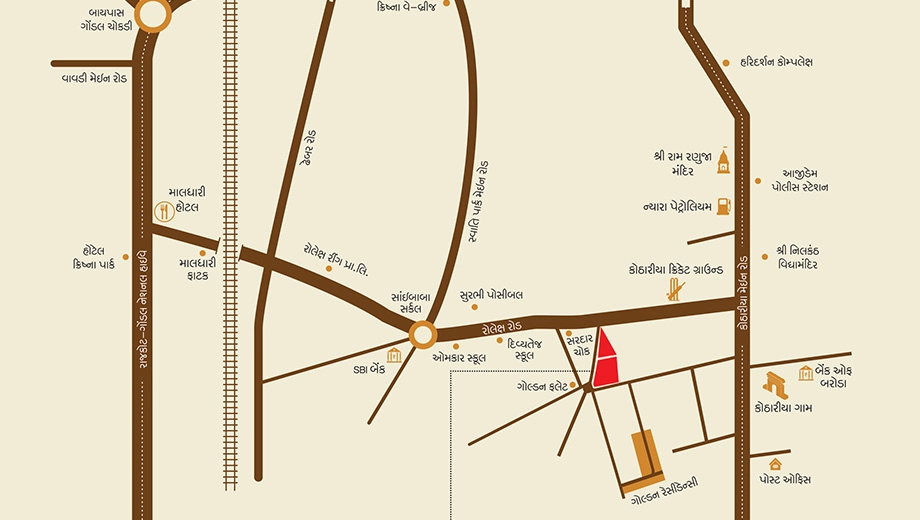 Location of Pradhyuman Murlidhar Prime in Kotharia, Rajkot - Image 432534