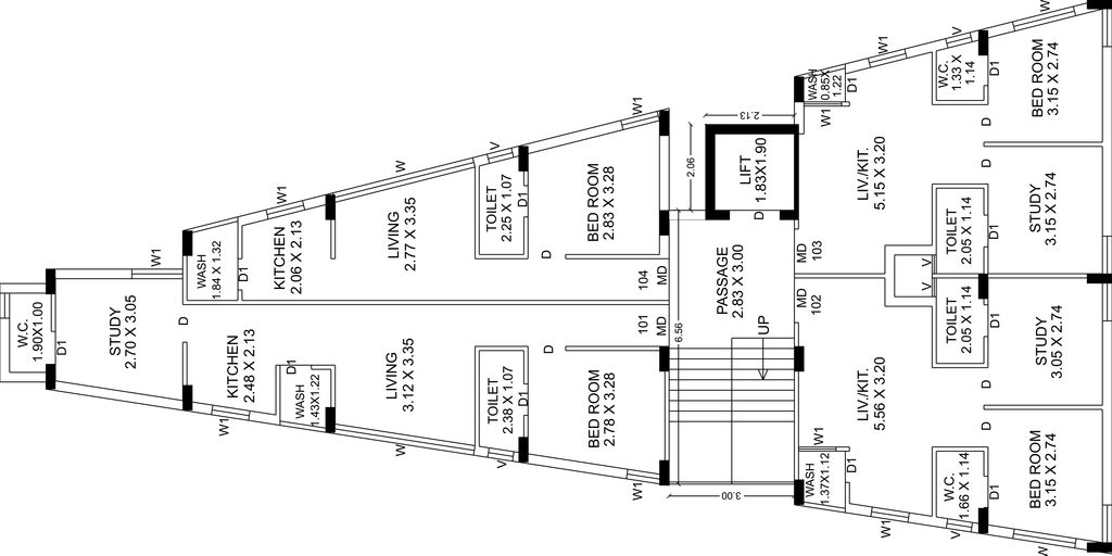 Floor Plan of Panchnath Heights in Kotharia, Rajkot - Image 432553