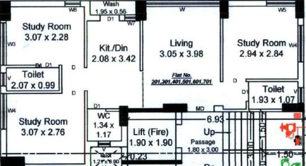 3 BHK Flat in Hansrajbhai Pavitra Heights in Kotharia, Rajkot - Image 930129
