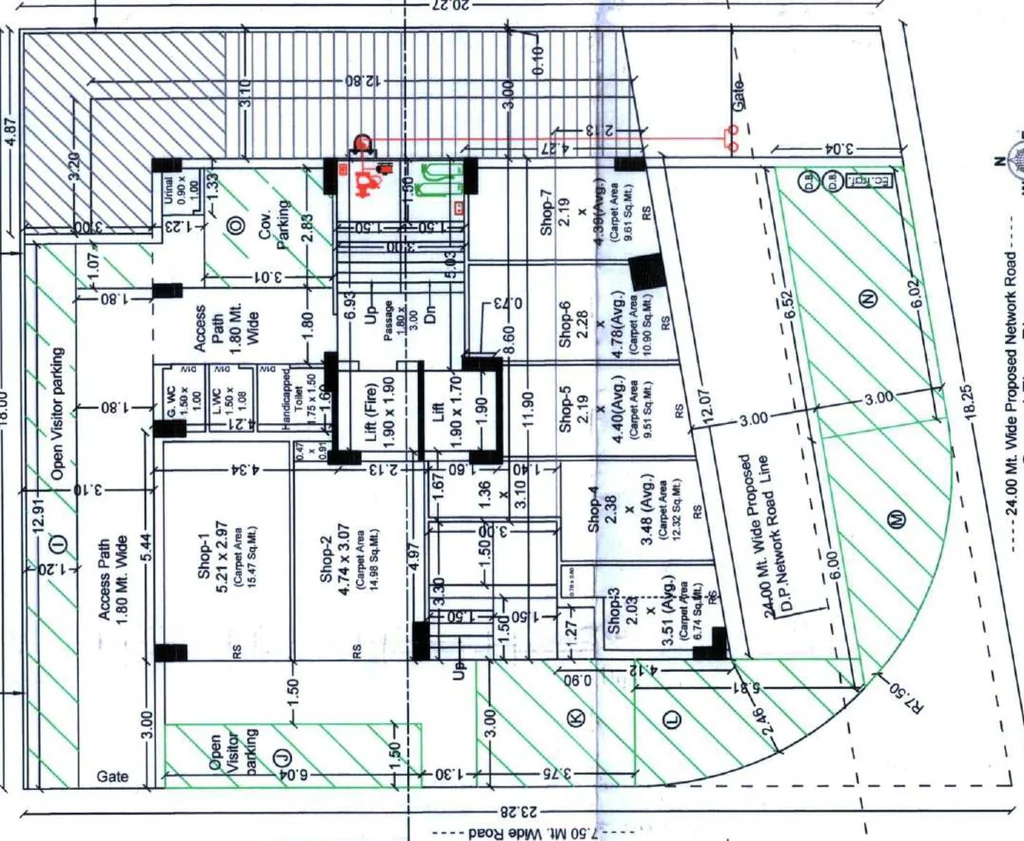 Master Plan of Commercial Hansrajbhai Pavitra Heights in Kotharia, Rajkot - Image 432590