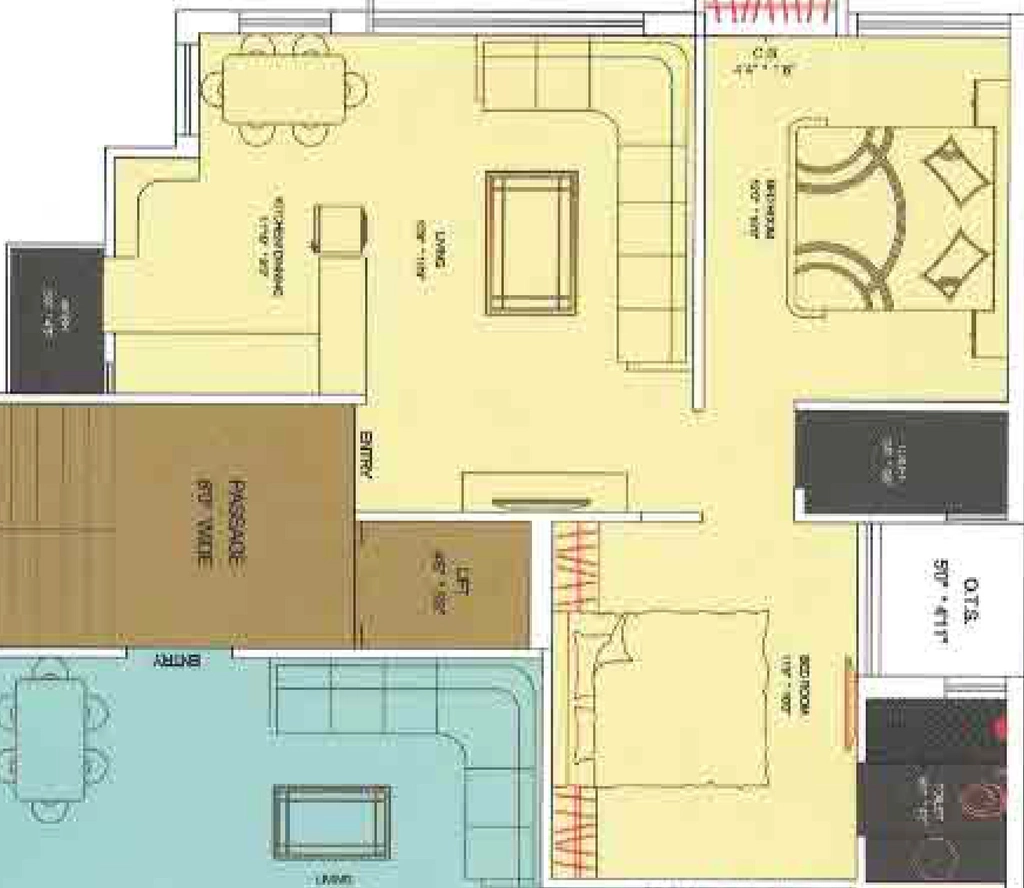 2 BHK Flat in Vinod Pratham Avenue in Kotharia, Rajkot - Image 930140