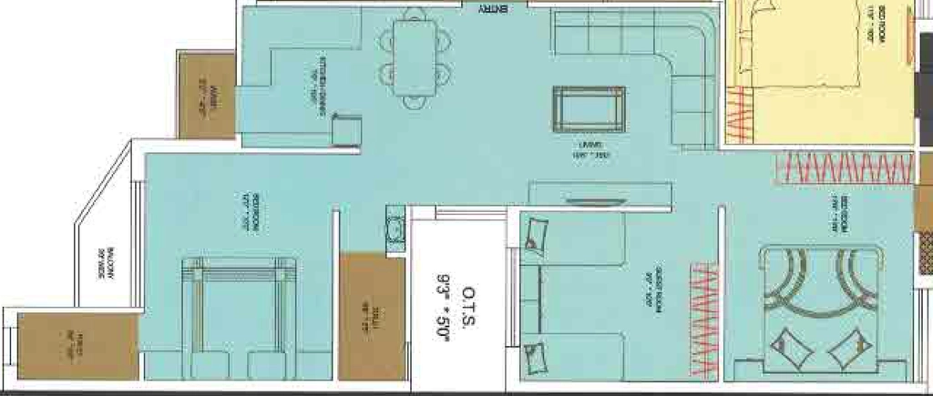 2 BHK Flat in Vinod Pratham Avenue in Kotharia, Rajkot - Image 930141