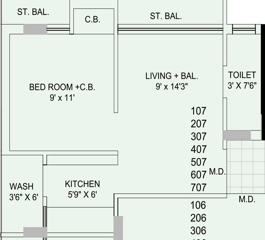 1 BHK Flat in Premium Asopalav Avenue in Kotharia, Rajkot - Image 930143