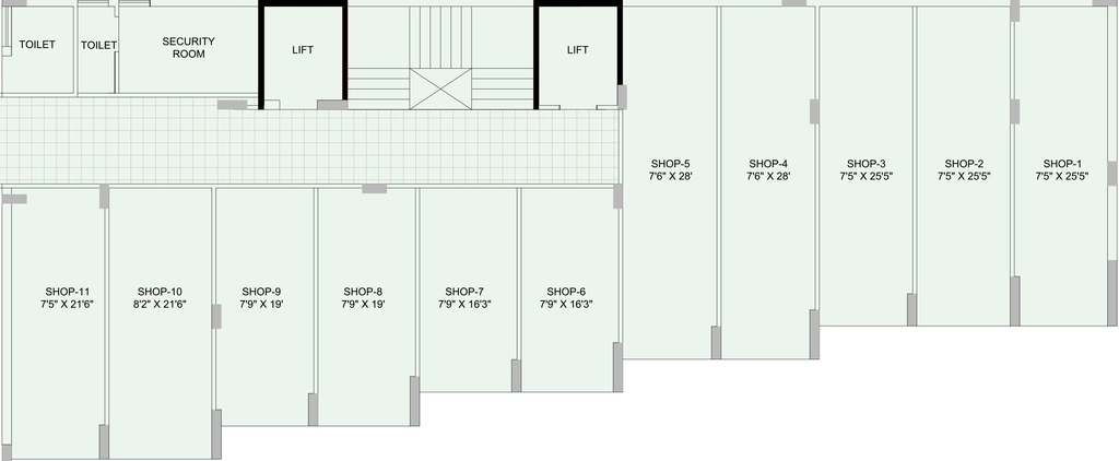 Floor Plan of Commercial Premium Asopalav Avenue in Kotharia, Rajkot - Image 432630