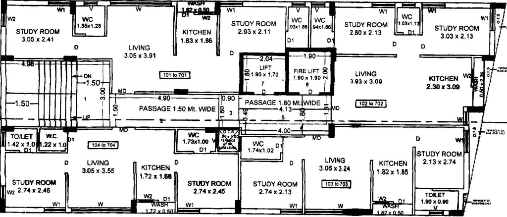 Floor Plan of Prestige Golden Nest in Kotharia, Rajkot - Image 432640