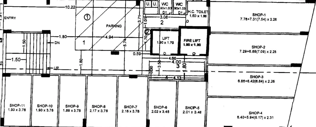 Floor Plan of Commercial Prestige Golden Nest in Kotharia, Rajkot - Image 432649