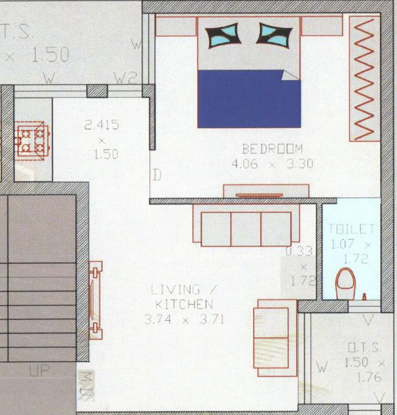 1 BHK Flat in Harsukhbhai Radha Palace in Kotharia, Rajkot - Image 930159