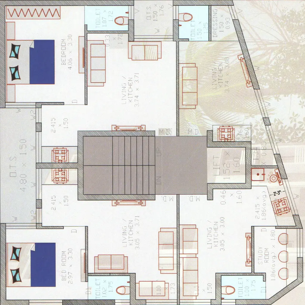 Floor Plan of Harsukhbhai Radha Palace in Kotharia, Rajkot - Image 432667