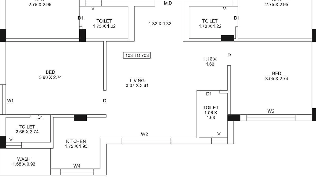 2 BHK Flat in Darshit Radheshyam Height in Kotharia, Rajkot - Image 930171