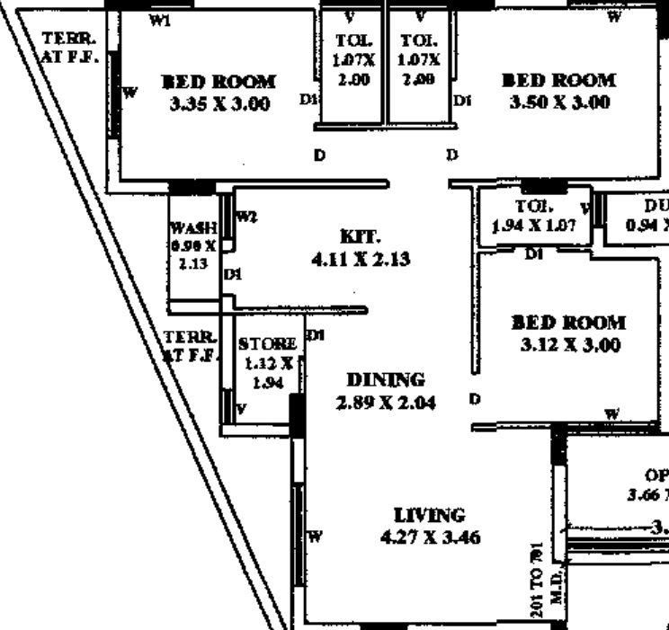 3 BHK Flat in Ratnadeep Madhav Corner in Kotharia, Rajkot - Image 930173