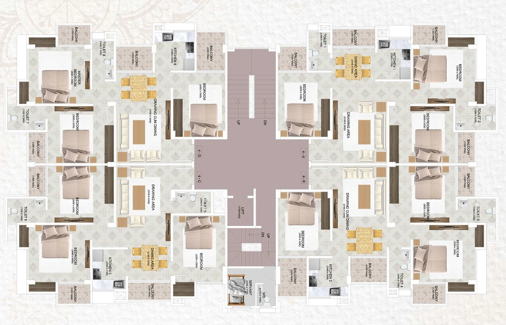 Floor Plan of Swagat Bhagawati Enclave in Bhangagarh, Guwahati - Image 432704