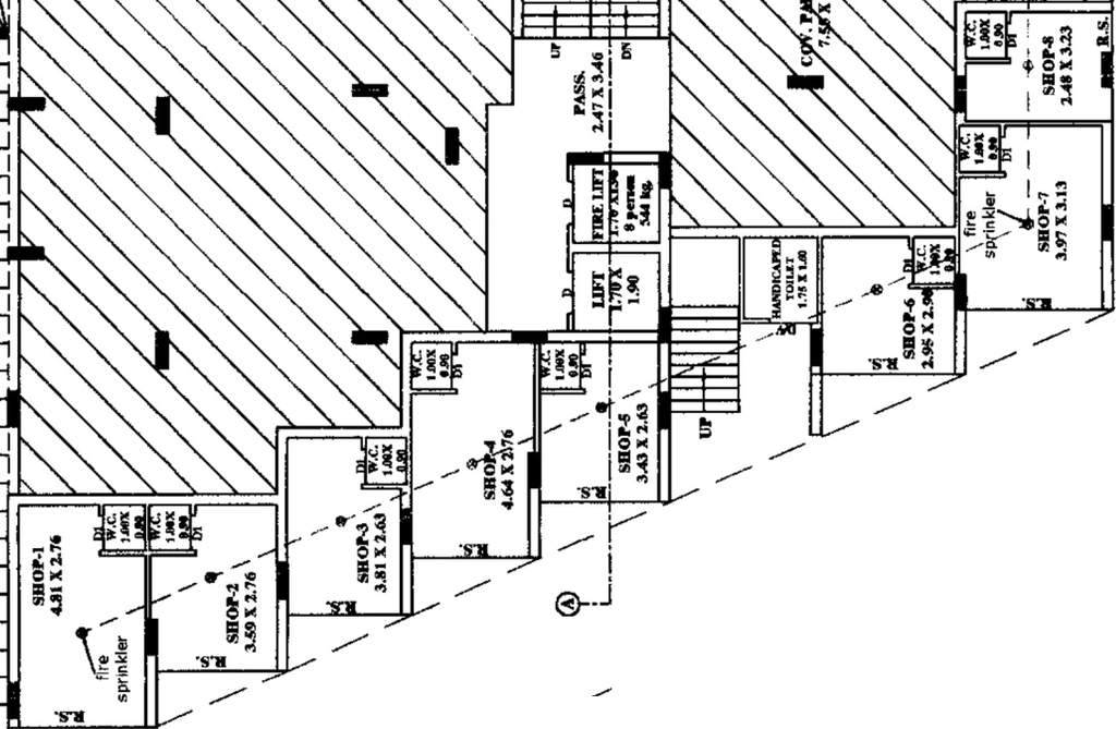 Floor Plan of Commercial Ratnadeep Madhav Corner in Kotharia, Rajkot - Image 432699