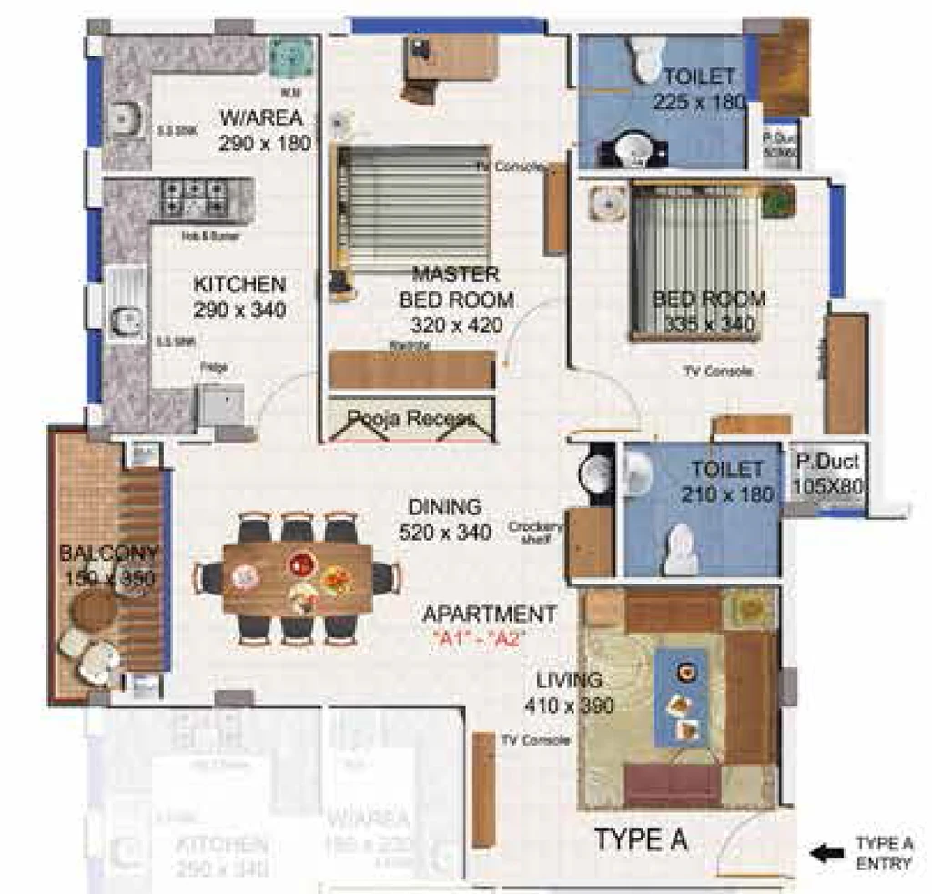 2 BHK Flat in Promag Niketan in Vellayambalam, Thiruvananthapuram - Image 930181