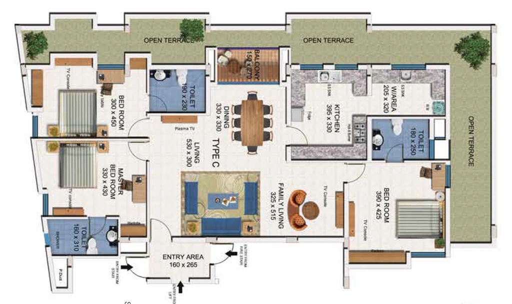 3 BHK Flat in Promag Niketan in Vellayambalam, Thiruvananthapuram - Image 930182