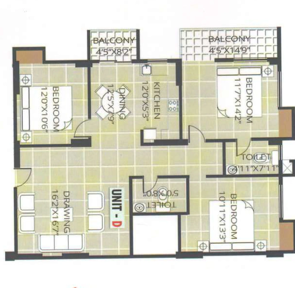 3 BHK Flat in Prime Prabha in Six Mile, Guwahati - Image 930191