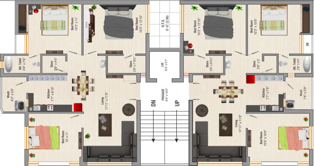 Floor Plan of Saffron Keshar Villa Complex in Kotharia, Rajkot - Image 432739