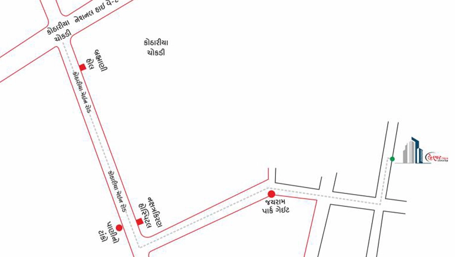 Location of Saffron Keshar Villa Complex in Kotharia, Rajkot - Image 432738