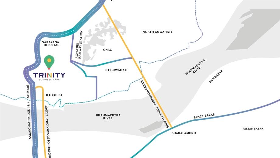 Location of Trinity Business Park in Amingaon, Guwahati - Image 432751