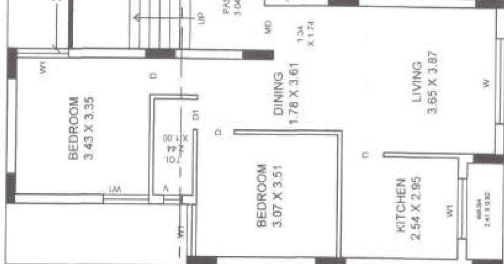 2 BHK Flat in Rashikbhai Sai Darshan in Kotharia, Rajkot - Image 930198
