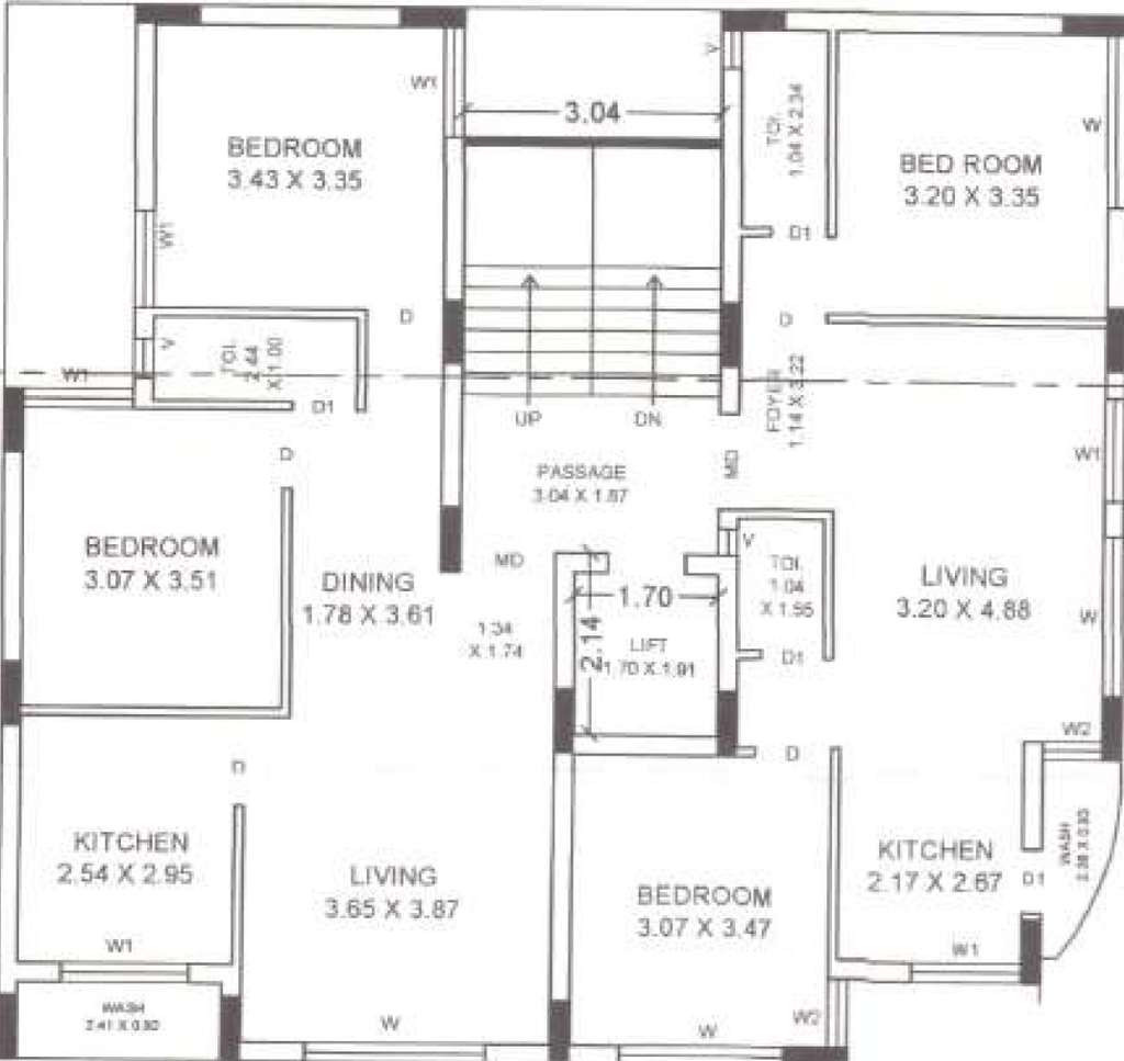 Floor Plan of Rashikbhai Sai Darshan in Kotharia, Rajkot - Image 432757