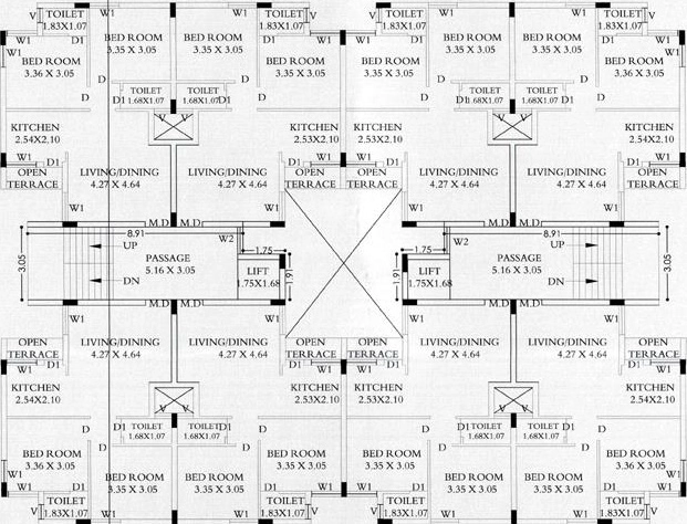 Floor Plan of Shree Silver Space in Kotharia, Rajkot - Image 432794