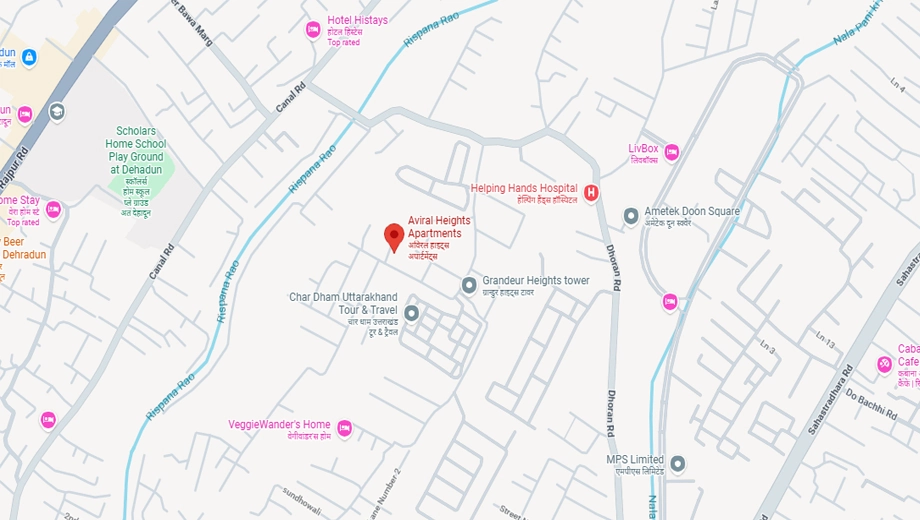 Location of AB Aviral Height in Govind Vihar, Dehradun - Image 432836