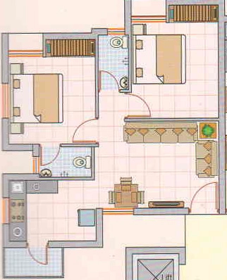 2 BHK Flat in Shree Maruti Heights in Kotharia, Rajkot - Image 930218
